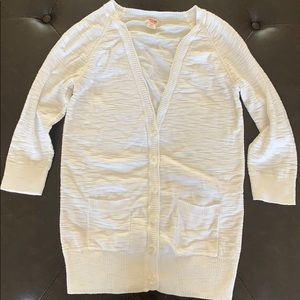 White cardigan